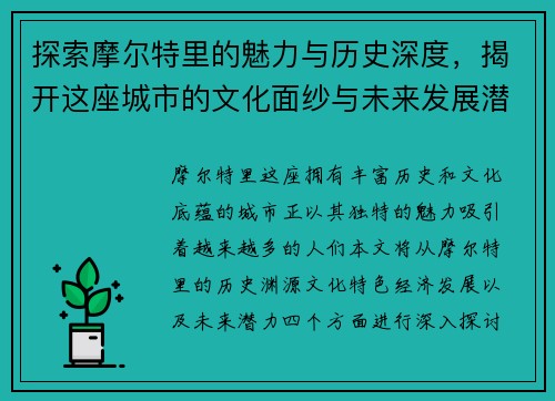 探索摩尔特里的魅力与历史深度，揭开这座城市的文化面纱与未来发展潜力